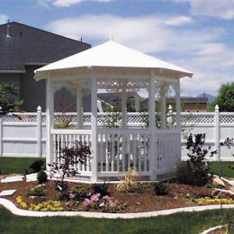 10' All Vinyl Side Gazebo